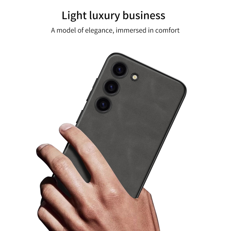 For Samsung Galaxy S23+ 5G GKK Skin-feel Leather Full Coverage Phone Case(Brown) For Samsung Galaxy S23+ 5G GKK Skin-feel Leather Full Coverage Phone Case(Brown)