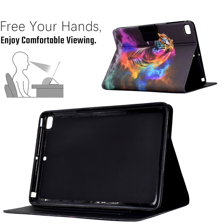 For iPad Air / Air 2 / 9.7 2018 / 9.7 2017 Coloured Drawing Smart Leather Tablet Case(Tiger) For iPad Air / Air 2 / 9.7 2018 / 9.7 2017 Coloured Drawing Smart Leather Tablet Case(Tiger)
