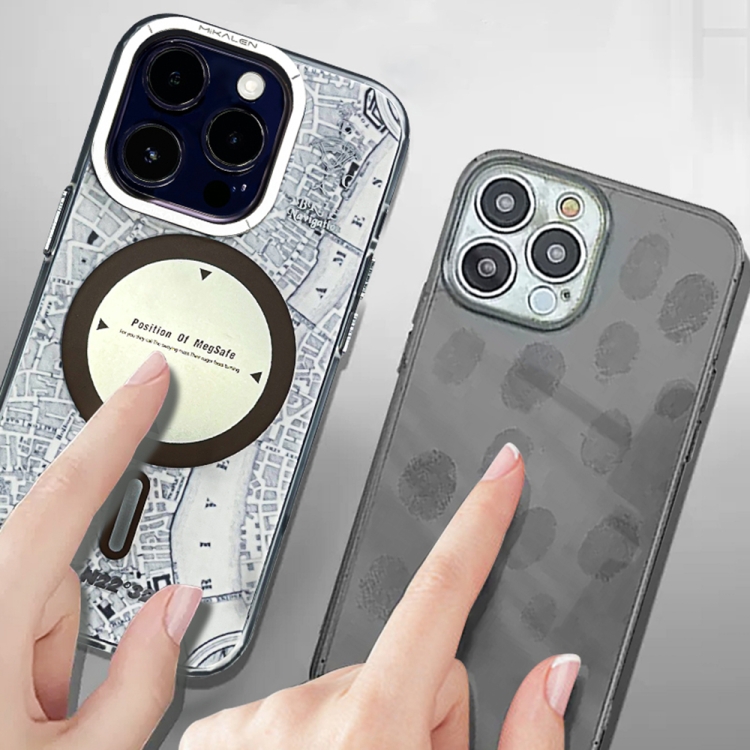 For iPhone 14 Navigation Series Matte Texture TPU + PC Magnetic Phone Case(Grey) For iPhone 14 Navigation Series Matte Texture TPU + PC Magnetic Phone Case(Grey)