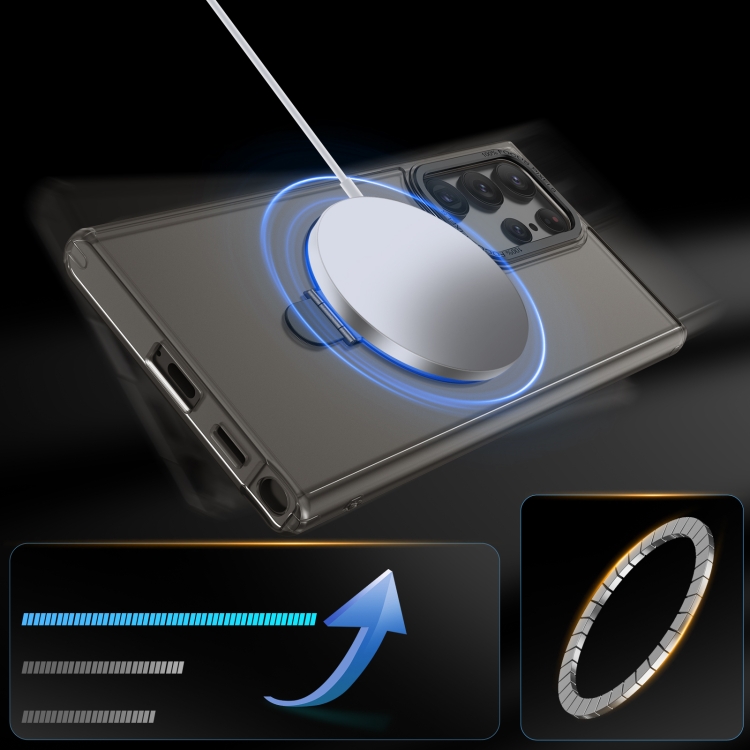 For Samsung Galaxy S23 Ultra 5G LK 3 in 1 MagSafe Magnetic Holder Phone Case(Black) For Samsung Galaxy S23 Ultra 5G LK 3 in 1 MagSafe Magnetic Holder Phone Case(Black)