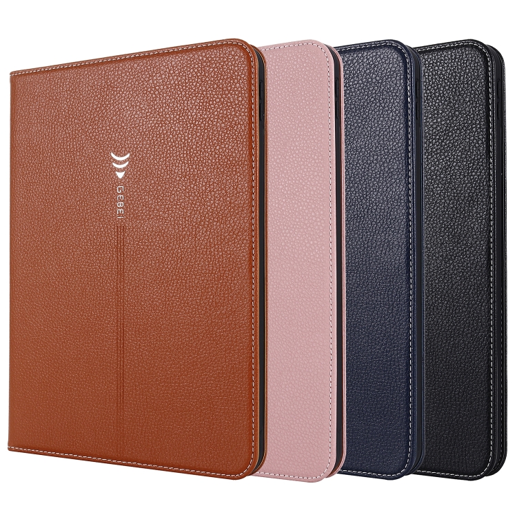 For iPad 10th Gen 10.9 2022 GEBEI Silk Texture Flip Tablet Leather Case(Brown) For iPad 10th Gen 10.9 2022 GEBEI Silk Texture Flip Tablet Leather Case(Brown)