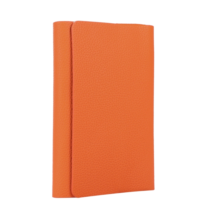 For IQOS ILUMA ONE Litchi Pattern Electronic Cigarette Leather Storage  Bag(Orange)