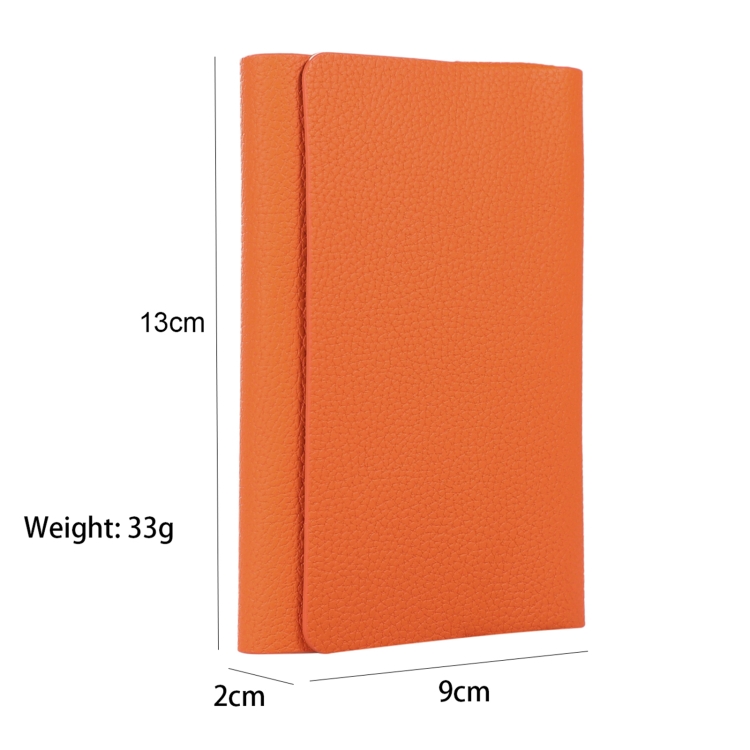 Für IQOS ILUMA ONE Aufbewahrungstasche aus Leder mit Litchi-Muster für  elektronische Zigaretten (Orange)
