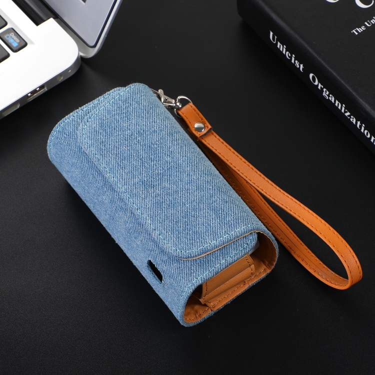 Easy-to-Carry Leather Protective Case for IQOS 4 ILUMA ONE / IQOS MULTI  Drop Protection Case (Denim Light Blue) : : Electronics & Photo