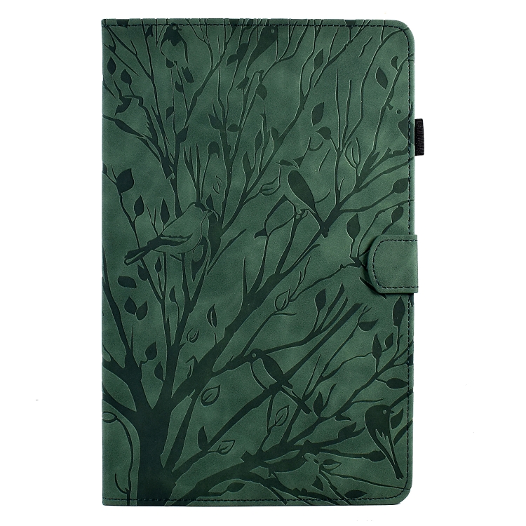 For iPad 10.2 2019 2020 / iPad 10.5 2017 2019 Fortune Tree Pressure Flower PU Tablet Case with Wake-up / Sleep Function(Green) For iPad 10.2 2019 2020 / iPad 10.5 2017 2019 Fortune Tree Pressure Flower PU Tablet Case with Wake-up / Sleep Function(Green)