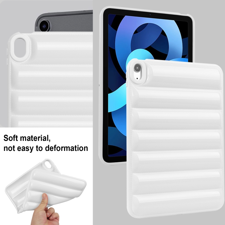 For iPad Air 2022 / 2020 Eiderdown Cushion Shockproof Tablet Case(White) For iPad Air 2022 / 2020 Eiderdown Cushion Shockproof Tablet Case(White)
