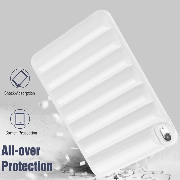 For iPad Air 2022 / 2020 Eiderdown Cushion Shockproof Tablet Case(White) For iPad Air 2022 / 2020 Eiderdown Cushion Shockproof Tablet Case(White)