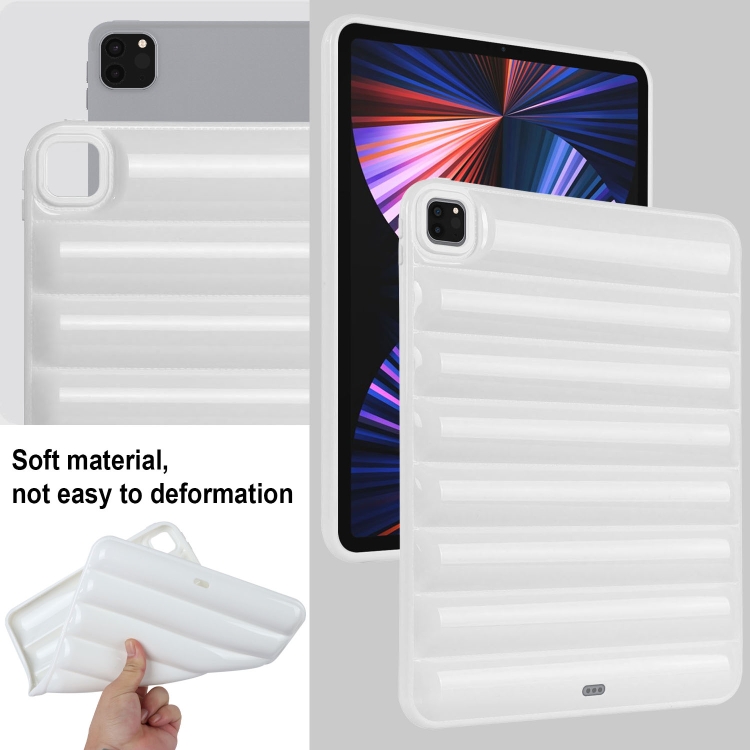 For iPad Pro 12.9 2022 / 2021 Eiderdown Cushion Shockproof Tablet Case(White) For iPad Pro 12.9 2022 / 2021 Eiderdown Cushion Shockproof Tablet Case(White)