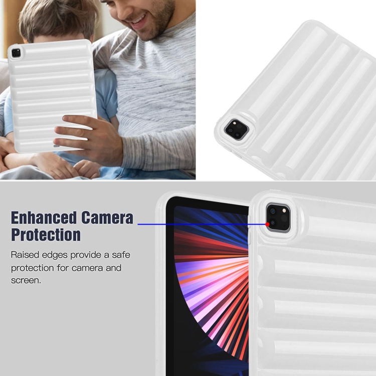 For iPad Pro 12.9 2022 / 2021 Eiderdown Cushion Shockproof Tablet Case(White) For iPad Pro 12.9 2022 / 2021 Eiderdown Cushion Shockproof Tablet Case(White)