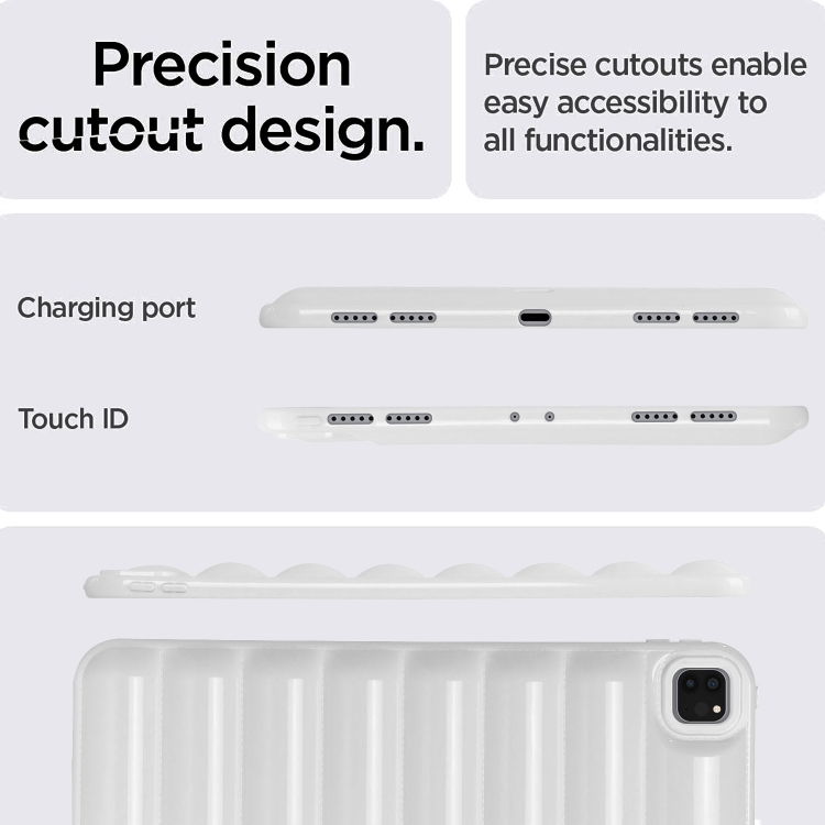 For iPad Pro 12.9 2022 / 2021 Eiderdown Cushion Shockproof Tablet Case(White) For iPad Pro 12.9 2022 / 2021 Eiderdown Cushion Shockproof Tablet Case(White)