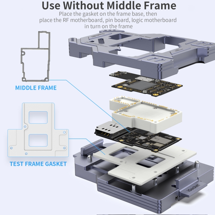 Qianli iSocket Motherboard Layered Test Fixture For iPhone 11 Series - 3