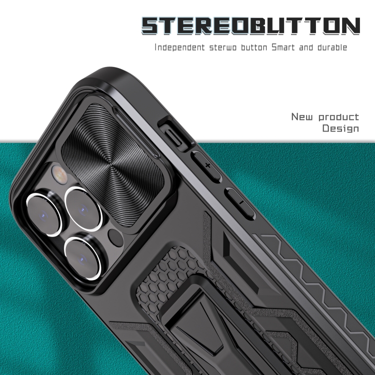 For iPhone 14 Pro Sliding Camera Cover Design Phone Case(Black) For iPhone 14 Pro Sliding Camera Cover Design Phone Case(Black)