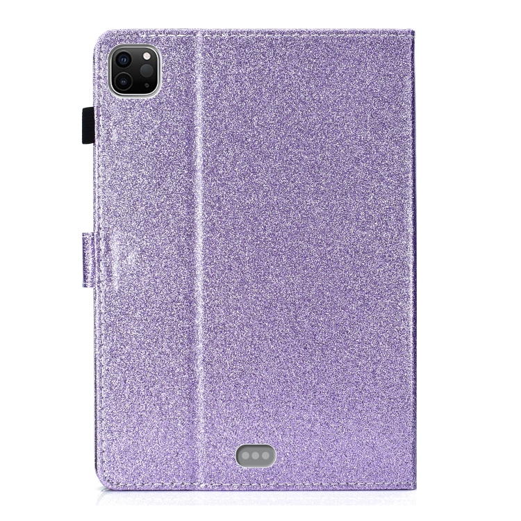 For iPad Pro 11 (2020) Love Buckle Glitter Horizontal Flip Leather Tablet Case with Holder & Card Slots(Purple) For iPad Pro 11 (2020) Love Buckle Glitter Horizontal Flip Leather Tablet Case with Holder & Card Slots(Purple)