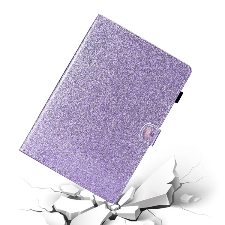 For iPad Pro 11 (2020) Love Buckle Glitter Horizontal Flip Leather Tablet Case with Holder & Card Slots(Purple) For iPad Pro 11 (2020) Love Buckle Glitter Horizontal Flip Leather Tablet Case with Holder & Card Slots(Purple)