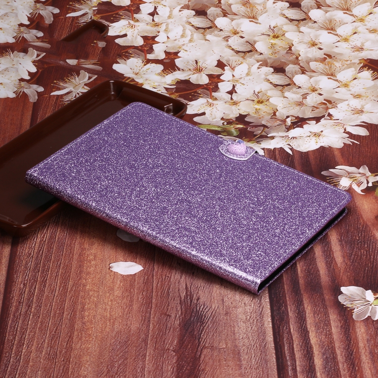For iPad Pro 11 (2020) Love Buckle Glitter Horizontal Flip Leather Tablet Case with Holder & Card Slots(Purple) For iPad Pro 11 (2020) Love Buckle Glitter Horizontal Flip Leather Tablet Case with Holder & Card Slots(Purple)