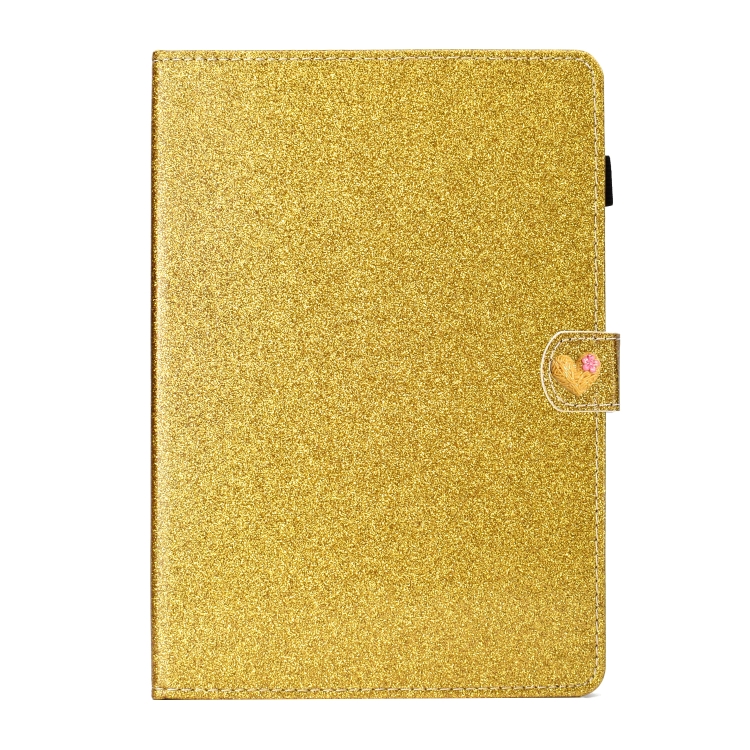For iPad 4 & 3 & 2 Love Buckle Glitter Horizontal Flip Leather Case with Holder & Card Slots(Gold) For iPad 4 & 3 & 2 Love Buckle Glitter Horizontal Flip Leather Case with Holder & Card Slots(Gold)