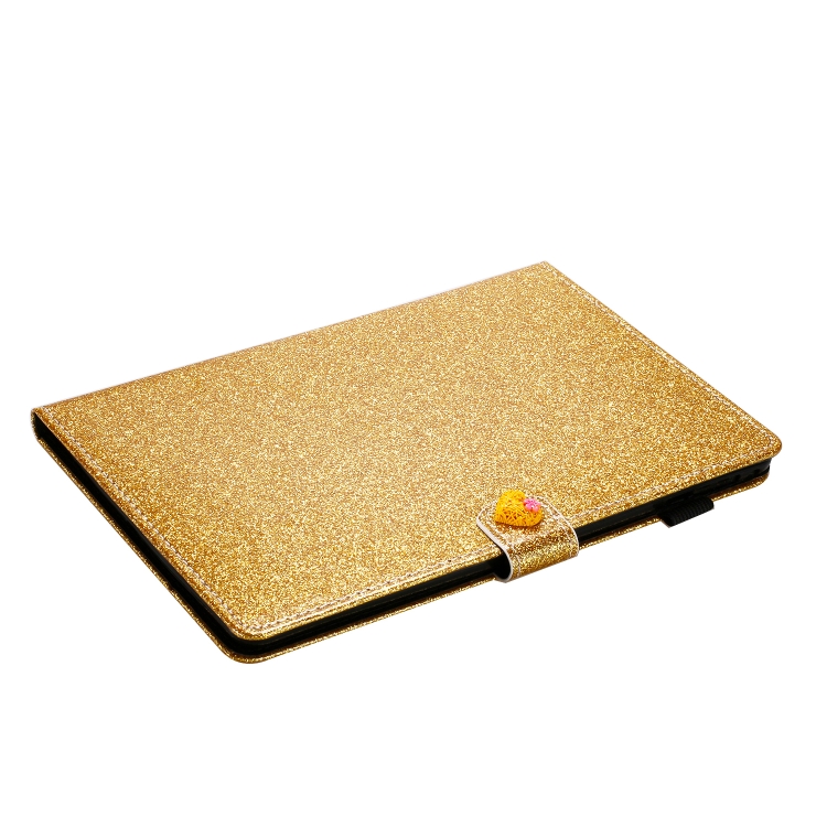 For iPad 4 & 3 & 2 Love Buckle Glitter Horizontal Flip Leather Case with Holder & Card Slots(Gold) For iPad 4 & 3 & 2 Love Buckle Glitter Horizontal Flip Leather Case with Holder & Card Slots(Gold)