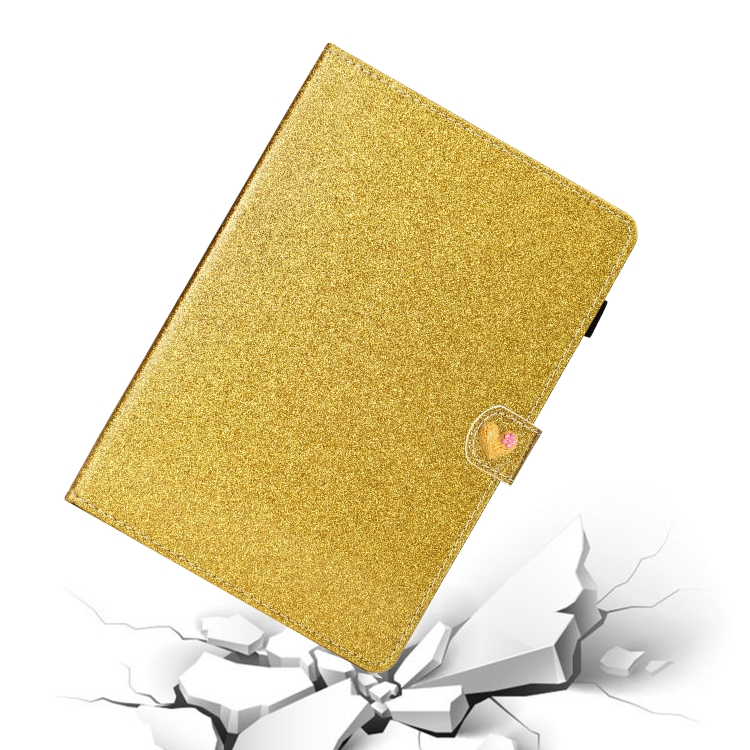 For iPad 4 & 3 & 2 Love Buckle Glitter Horizontal Flip Leather Case with Holder & Card Slots(Gold) For iPad 4 & 3 & 2 Love Buckle Glitter Horizontal Flip Leather Case with Holder & Card Slots(Gold)