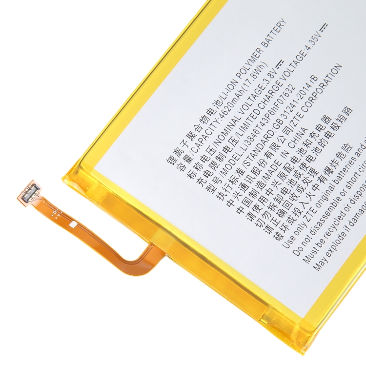 Para ZTE Trek 2 K88 Tablet 4620mAh Reemplazo de batería Li3846T43P6hF07632 - 3