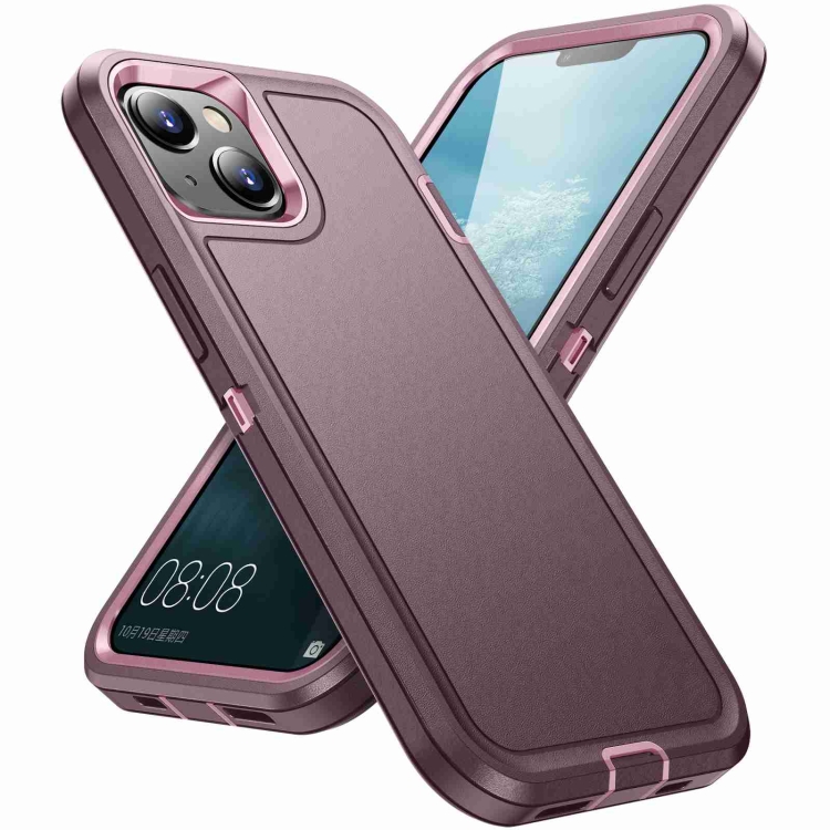 For iPhone 14 / 13 Life Waterproof Rugged Phone Case(Purple + Pink) For iPhone 14 / 13 Life Waterproof Rugged Phone Case(Purple + Pink)