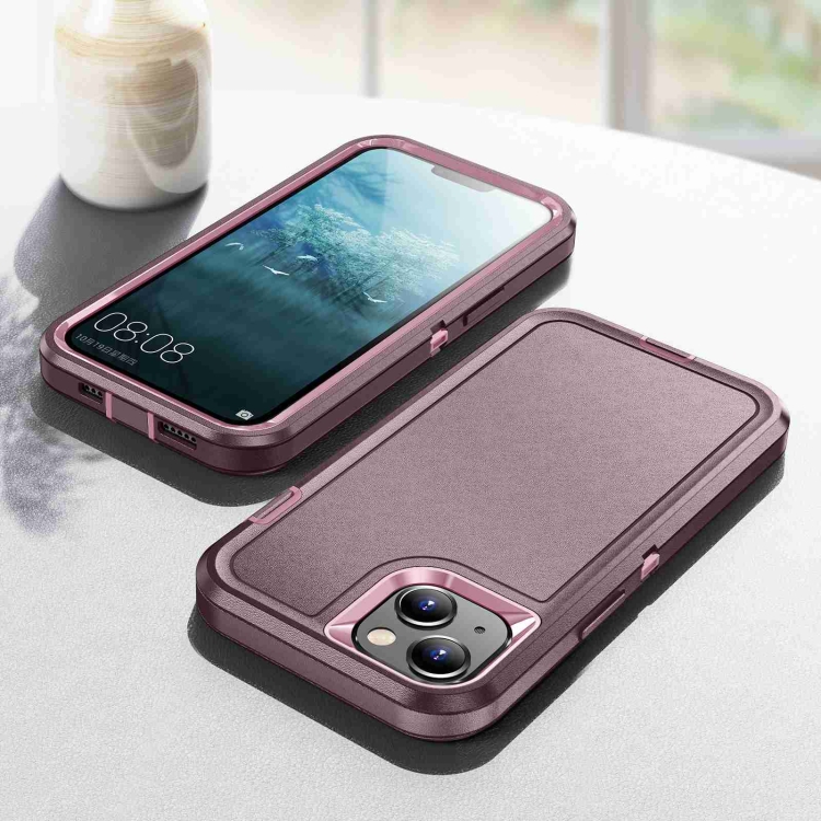 For iPhone 14 / 13 Life Waterproof Rugged Phone Case(Purple + Pink) For iPhone 14 / 13 Life Waterproof Rugged Phone Case(Purple + Pink)