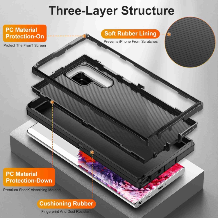 For Samsung Galaxy S23 Ultra 5G Life Waterproof Rugged Phone Case(Black) For Samsung Galaxy S23 Ultra 5G Life Waterproof Rugged Phone Case(Black)