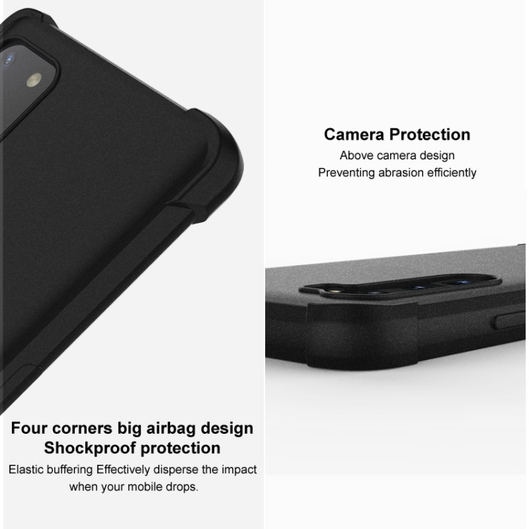 For Samsung Galaxy S23 Ultra 5G imak Shockproof Airbag TPU Phone Case(Matte Black) For Samsung Galaxy S23 Ultra 5G imak Shockproof Airbag TPU Phone Case(Matte Black)