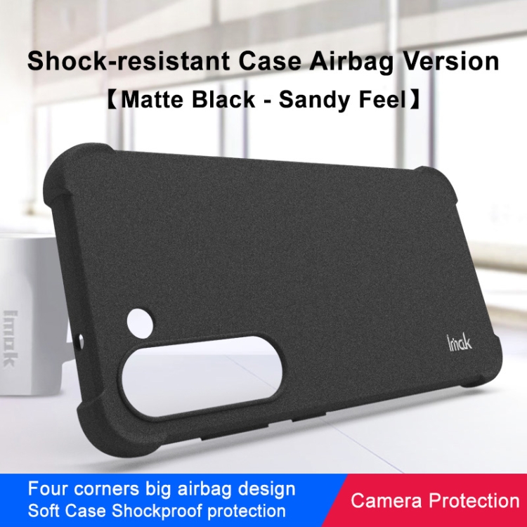 For Samsung Galaxy S23+ 5G imak Shockproof Airbag TPU Phone Case(Matte Black) For Samsung Galaxy S23+ 5G imak Shockproof Airbag TPU Phone Case(Matte Black)