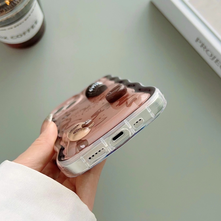 For iPhone 14 Plus Wave 3D Chocolate Phone Case For iPhone 14 Plus Wave 3D Chocolate Phone Case