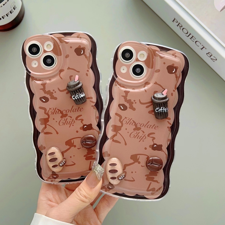For iPhone 14 Plus Wave 3D Chocolate Phone Case For iPhone 14 Plus Wave 3D Chocolate Phone Case
