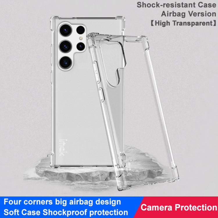 For Samsung Galaxy S23 Ultra 5G imak Shockproof Airbag TPU Phone Case(Transparent) For Samsung Galaxy S23 Ultra 5G imak Shockproof Airbag TPU Phone Case(Transparent)