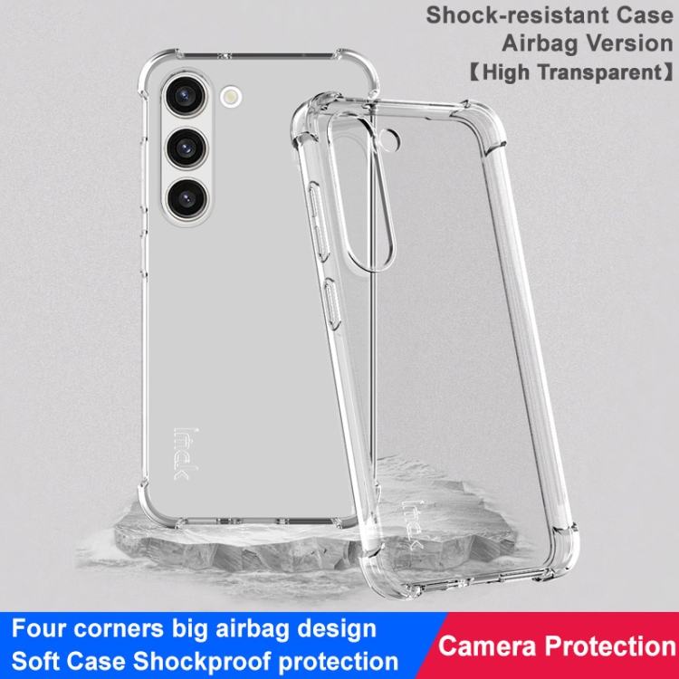 For Samsung Galaxy S23+ 5G imak Shockproof Airbag TPU Phone Case(Transparent) For Samsung Galaxy S23+ 5G imak Shockproof Airbag TPU Phone Case(Transparent)