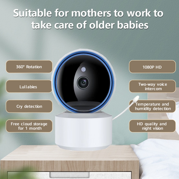 YT50 3MP Smart WIFI PTZ Camera Baby Monitor, enchufe: enchufe de EE. UU. - 3