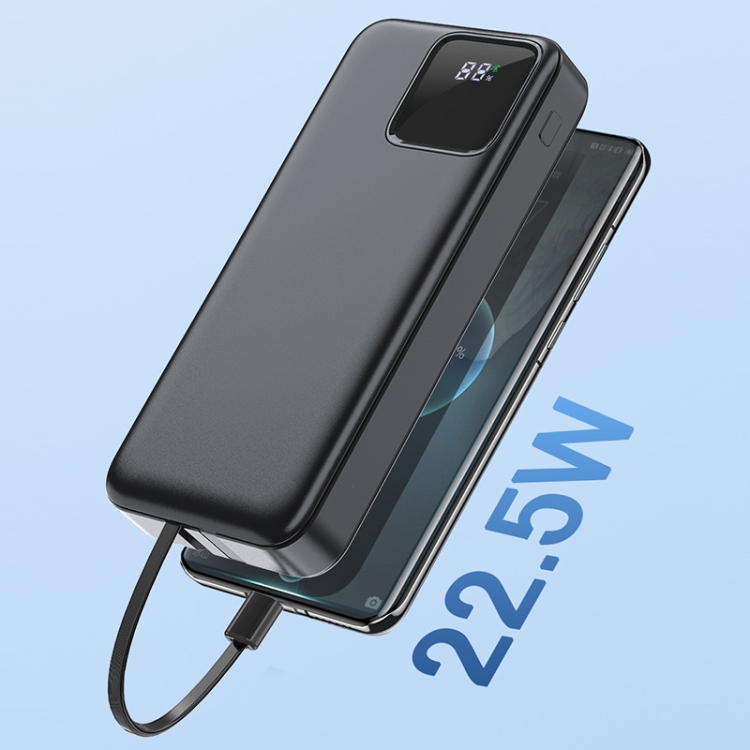 C20 20000mAh Power Bank with Built-in 4 Cables