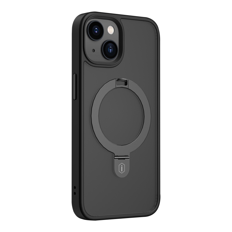 For iPhone 14 WIWU ZMM-010 TPU+PC Lithium Alloy Bracket Magsafe Phone Case(Black) For iPhone 14 WIWU ZMM-010 TPU+PC Lithium Alloy Bracket Magsafe Phone Case(Black)