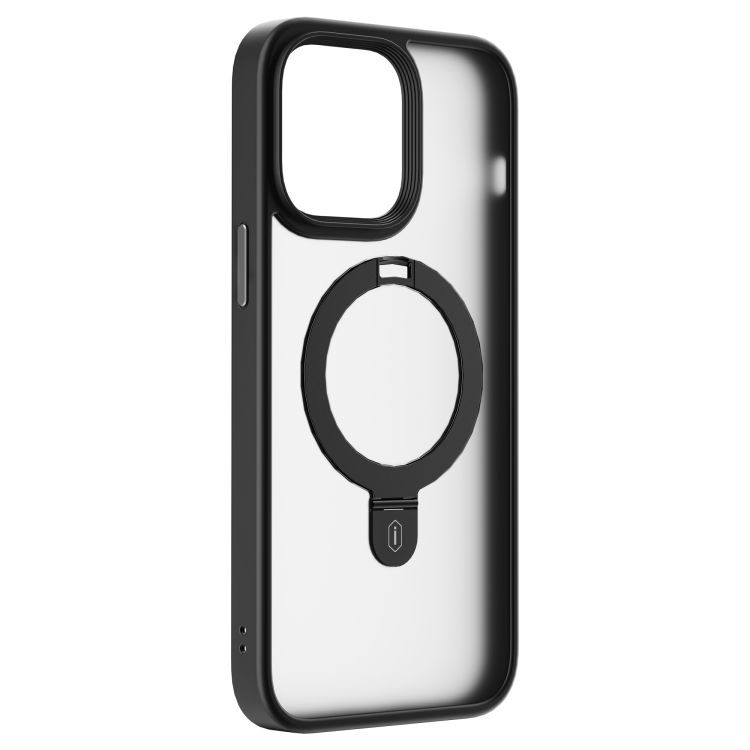 For iPhone 14 WIWU ZMM-010 TPU+PC Lithium Alloy Bracket Magsafe Phone Case(Black) For iPhone 14 WIWU ZMM-010 TPU+PC Lithium Alloy Bracket Magsafe Phone Case(Black)