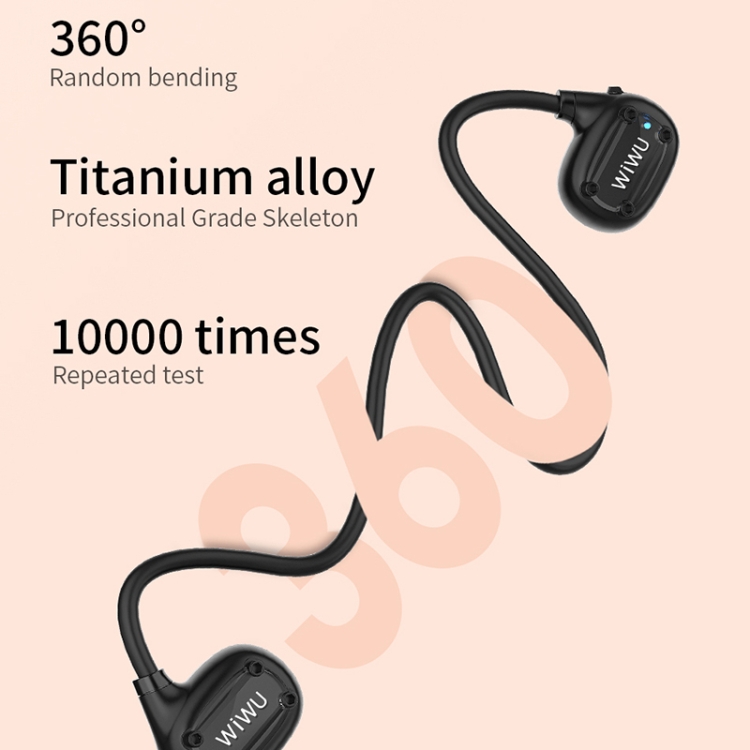 WIWU Marathon SE Air Conduction Wireless Bluetooth Sports Earphone(Black) WIWU Marathon SE Air Conduction Wireless Bluetooth Sports Earphone(Black)