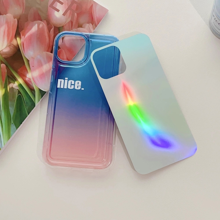 For iPhone 13 Airbag Laser Phone Case(Blue) For iPhone 13 Airbag Laser Phone Case(Blue)