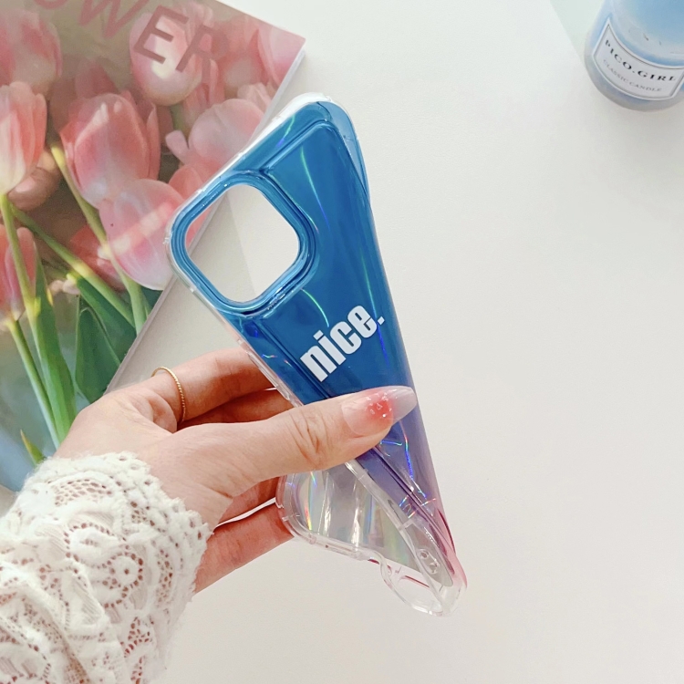 For iPhone 13 Airbag Laser Phone Case(Blue) For iPhone 13 Airbag Laser Phone Case(Blue)
