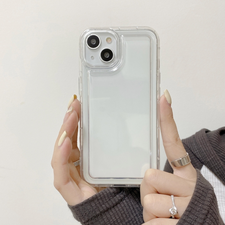 For iPhone 13 Airbag Transparent  TPU Phone Case