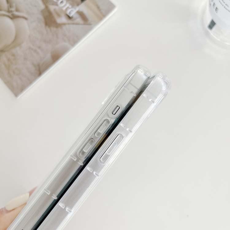 For iPhone 13 Airbag Transparent  TPU Phone Case
