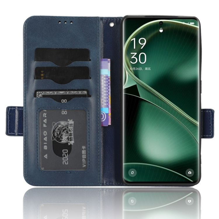 Coque Luxe Cuir Housse Etui U02 pour Oppo Find X2 Pro Vert