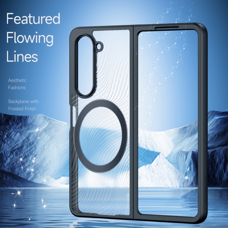 For Samsung Galaxy Z Fold5 5G DUX DUCIS Aimo Series TPU + PC MagSafe Frosted Feel Phone Case(Black) For Samsung Galaxy Z Fold5 5G DUX DUCIS Aimo Series TPU + PC MagSafe Frosted Feel Phone Case(Black)