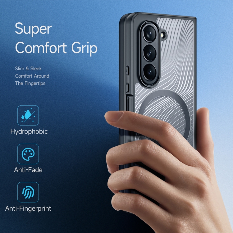 For Samsung Galaxy Z Fold5 5G DUX DUCIS Aimo Series TPU + PC MagSafe Frosted Feel Phone Case(Black) For Samsung Galaxy Z Fold5 5G DUX DUCIS Aimo Series TPU + PC MagSafe Frosted Feel Phone Case(Black)
