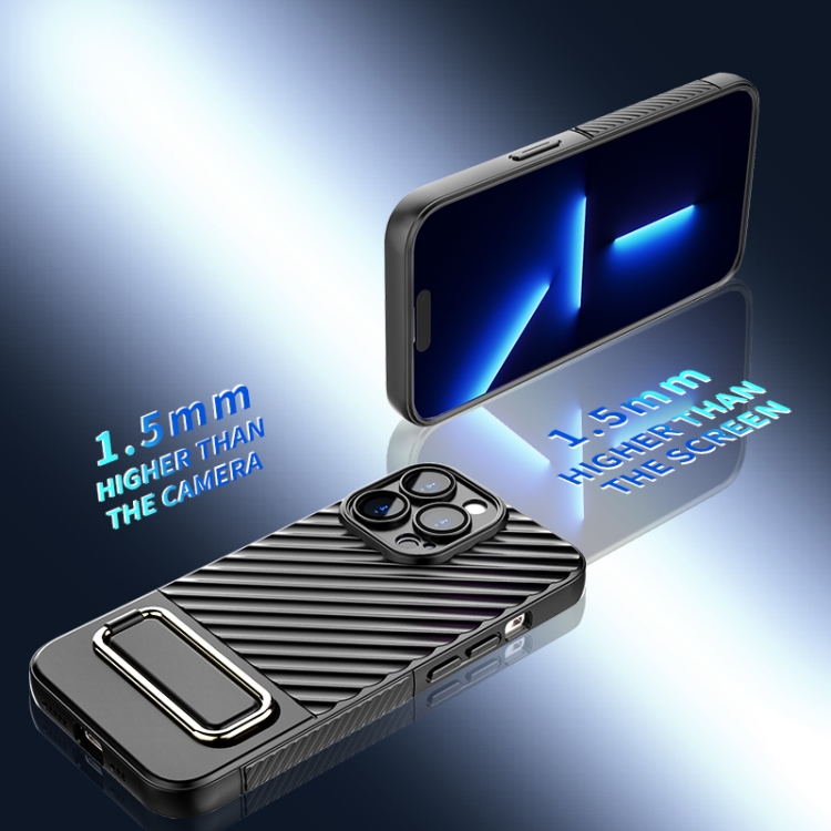 For iPhone 13 Pro Wavy Textured Magsafe Magnetic Phone Case with Lens Film(Grey) For iPhone 13 Pro Wavy Textured Magsafe Magnetic Phone Case with Lens Film(Grey)