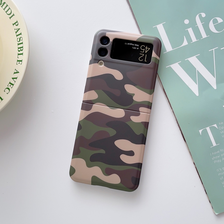 For Samsung Galaxy Z Flip4 5G IMD Pattern Phone Case(Camouflage) For Samsung Galaxy Z Flip4 5G IMD Pattern Phone Case(Camouflage)