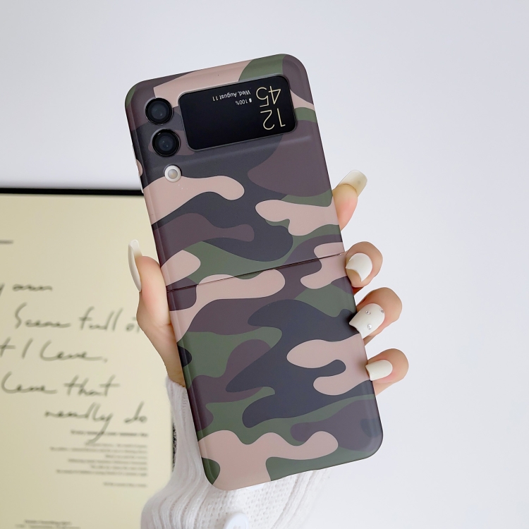 For Samsung Galaxy Z Flip4 5G IMD Pattern Phone Case(Camouflage) For Samsung Galaxy Z Flip4 5G IMD Pattern Phone Case(Camouflage)