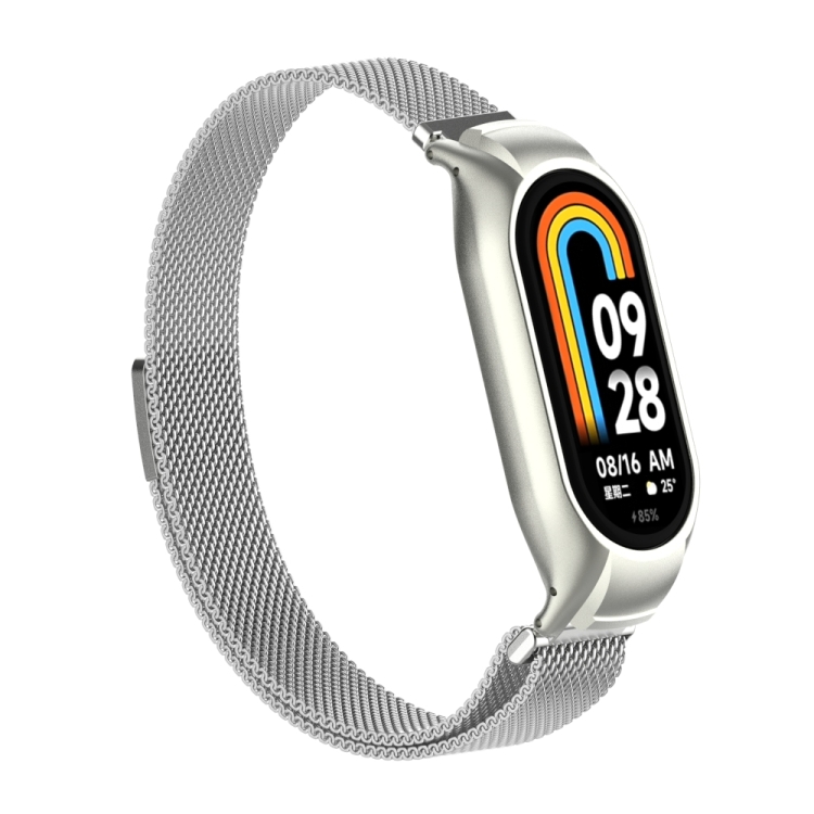 Correa milanesa Xiaomi Smart Band 8 (plata) 