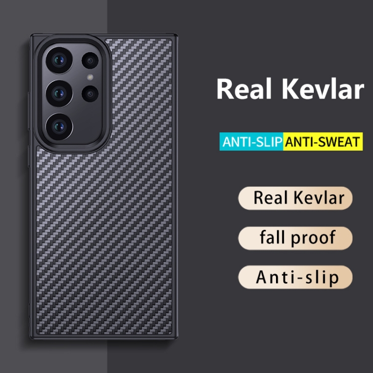 For Samsung Galaxy S23 Ultra 5G wlons Magsafe Carbon Fiber Kevlar TPU Phone Case(Black) For Samsung Galaxy S23 Ultra 5G wlons Magsafe Carbon Fiber Kevlar TPU Phone Case(Black)