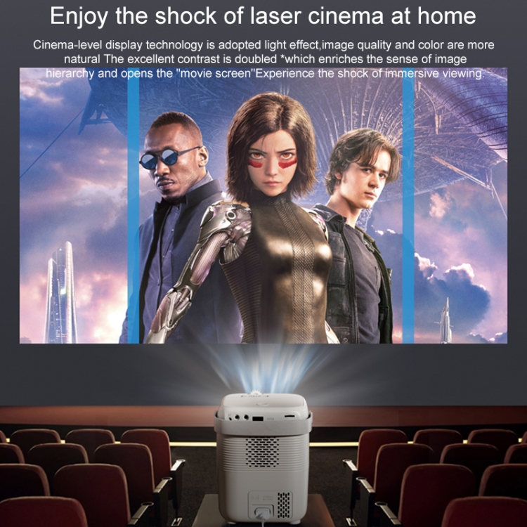 Achetez T7 1080p HD Video Mini Projecteur Portable 200ansi Movie